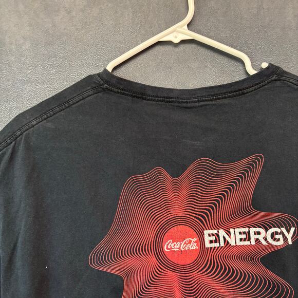 Coca Cola Energy Circle K Promo T-Shirt Black Men’s L Graphic Vintage Distressed - Picture 13 of 15